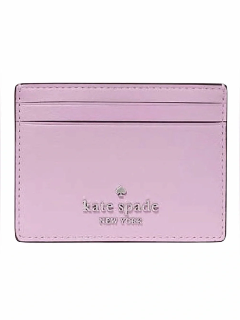 kate spade small slim cardholder leather lavender frost